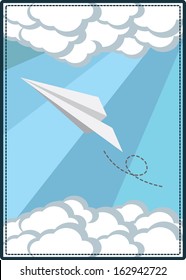 Paper plane illustration