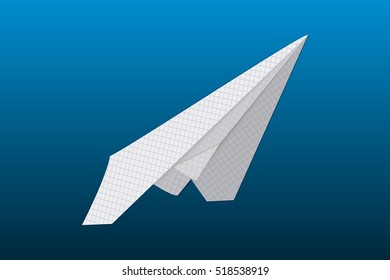 Paper plane illustration.
