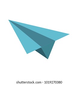 Paper plane isolated