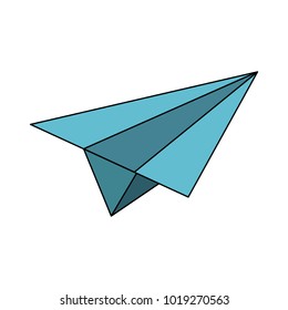 Paper plane isolated
