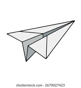 plano de papel isolado no plano de fundo branco