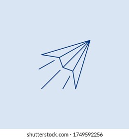 ilustración de icono de vector aislado de plano de papel