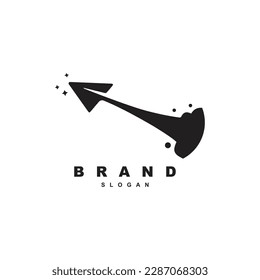 Logo-Design des Papierflugzeugflugzeugs