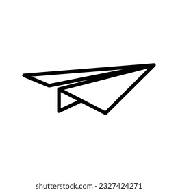 paper plane line icon design vector template