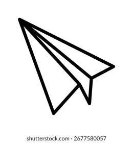 Paper Plane line icon , vector, pixel perfect, illustrator file 
