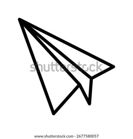 Paper Plane line icon , vector, pixel perfect, illustrator file 