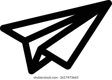 paper plane lineart icon. Design is Suitable for Web Page, Mobile App, UI, UX and GUI design.