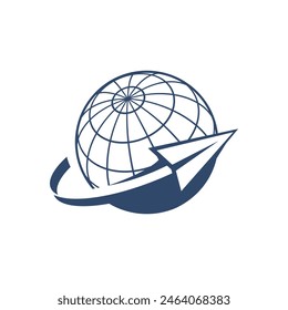 paper plane logo abstract symbol 