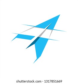 Paper Plane Logo Design Inspiration . Simple Plane Logo Vector Design . Aerospace Logo Design Inspiration . Logo Template