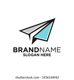 Paper Plane Logo Design Template Inspiration, Vector Illustration. 