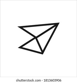 Logo-Design-Vektorsymbol für Papierebene