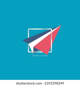 Paper Plane logo fits into a square frame