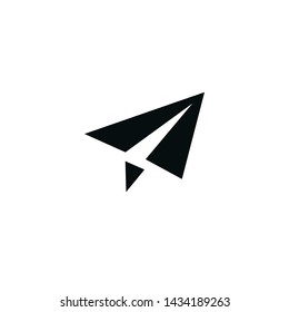 paper plane logo icon vector eps 10