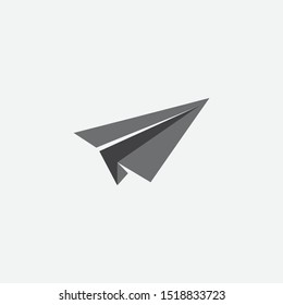 paper plane logo icon, paper plane icon vector illustration, flight logo