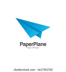 Paper Plane Logo and Icon Vector Template