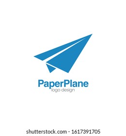 Paper Plane Logo and Icon Vector Template
