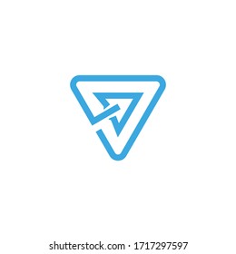 Paper plane logo icon vector template