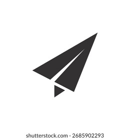 Paper plane logo icon vector illustration template