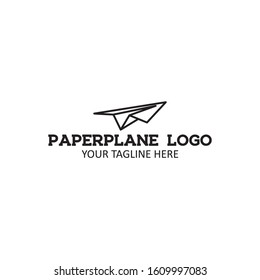 paper plane logo vector illustration
