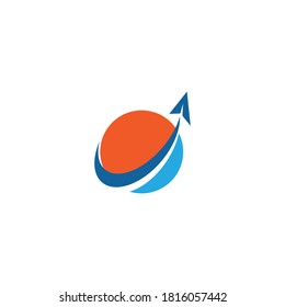Plantilla de ilustración vectorial del logotipo del plano de papel