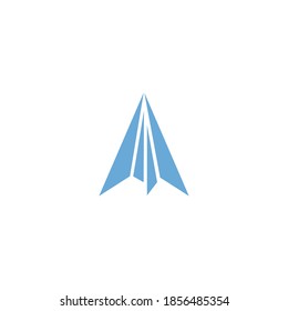 Logo für Papierebene, Vektorgrafik-Vorlage