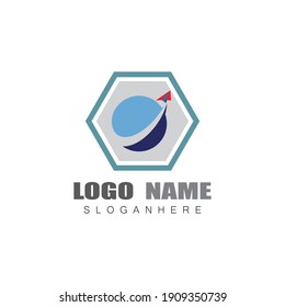 Plantilla de ilustración vectorial del logotipo del plano de papel