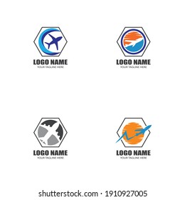 Paper plane logo vector illustration template