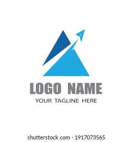 Paper plane logo vector illustration template