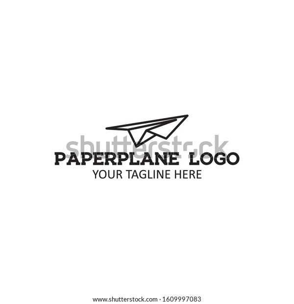 Paper Plane Logo Vector Illustration Stock Vector (Royalty Free) 1609997083 Shutterstock