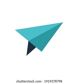  paper plane Message icon in color icon, isolated on white background 