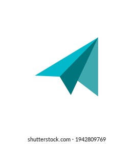  paper plane Message icon in color icon, isolated on white background 