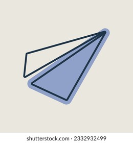 Paper plane, message icon. E-commerce sign. Graph symbol for your web site design, logo, app, UI. Vector illustration, EPS10.