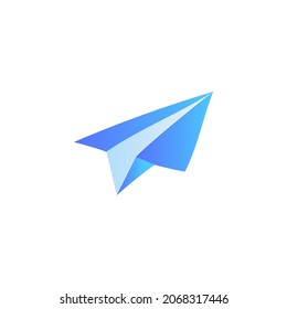  paper plane Message icon in gradient color style