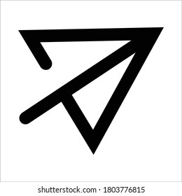 Paper plane messages icon send