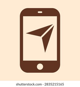 Paper Plane modern flat glorious vector illustration colorful background.eps