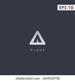 Paper Plane Modern Logo Design Vector Template. Paper Plane Logo. Vector Illustration