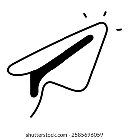 Paper Plane in Motion – Message Delivery, Communication, and Idea Sharing