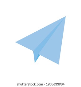 plano de papel en un diseño de ilustración de fondo blanco