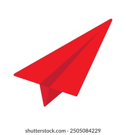 paper plane on white background