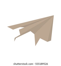 paper plane origami modeling creative vector illustration eps 10
