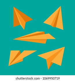 Paper Plane Pack, easy to use for your design, travel. Orange color
