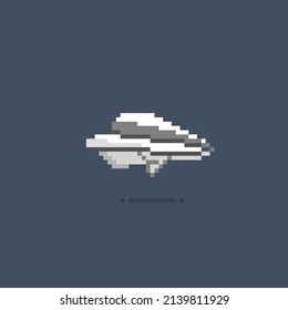 paper plane in pixel style