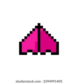 paper plane retro pixel art
