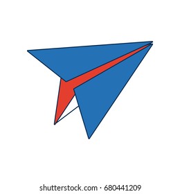 paper plane school creativity idea icon