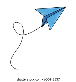 paper plane school creativity idea icon