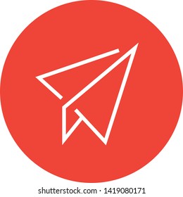 Paper Plane Send Email Outline Icon