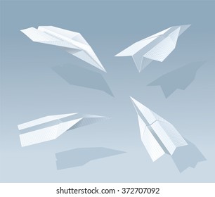 Paper plane set