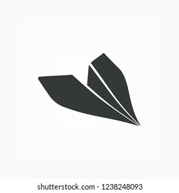 Paper Plane sign. Airplane symbol icon. Vector  Eps 10 