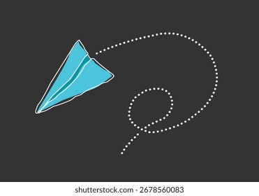 ilustração simples de plano de papel design.eps