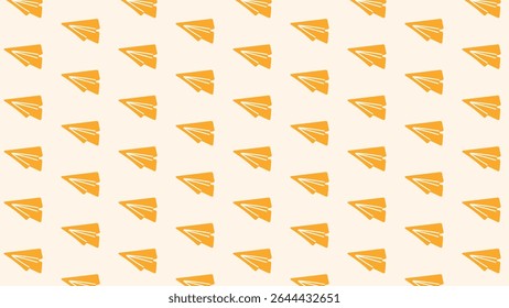 Paper plane sketch pattern – minimal doodle style, perfect for school paper and wrapping.